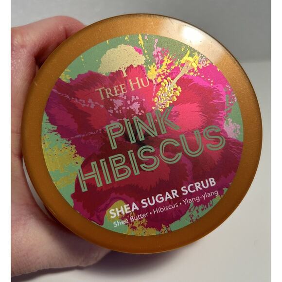 Tree Hut PINK HIBISCUS Shea Sugar Scrub 18 oz Hydrating Exfoliating - Picture 3 of 3